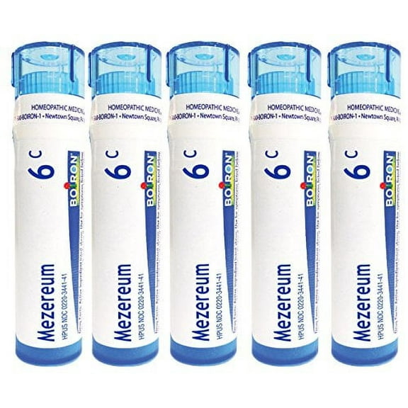 Boiron Mezereum 6C (Pack of 5), Homeopathic Medicine for Nasal Congestion