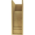 thumbnail image 4 of 11"W x 22"D x 33"H Classic Pescadero Rough Cedar Woodgrain TimberThane Corbel, Primed Tan, 4 of 6