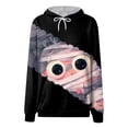 thumbnail image 5 of Godom Halloween Hoodies Women Cute Graphic Sweatshirts Ghost Fall Pullover Top, 5 of 6