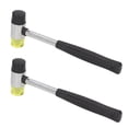 thumbnail image 3 of Rubber Mallet, 2pcs 25mm Detachable End Rubber Hammer  For Woodworking, 3 of 8