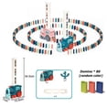 thumbnail image 1 of El pequeño tren Domino tiembla con los juguetes de tren eléctrico pequeño con licencia automática para niños, 1 of 5