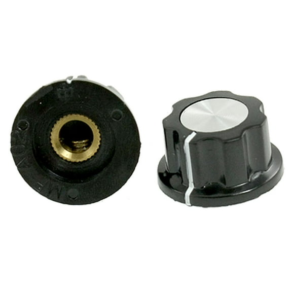 2 Pcs Replacement 15/64" Shaft 3/4" Top Dia Control Volume Knobs