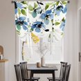 thumbnail image 3 of Blue Green Spring Floral Balloon Curtains for Windows, Bedroom Curtains 54 Inch Length, Weeping Botanical Summer Tie Up Curtains Panels Thermal Insulated Bathroom Curtains Window 42"x54", 3 of 8