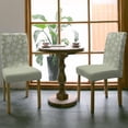 thumbnail image 5 of Chair Covers for Dining Room Set of 8,Christmas Snowflake Stretch Seat Protector Removable Washable Chairs Slipcovers for Kitchen Banquet Wedding Hotel,Winter Snowfall on Sage Green, 5 of 6