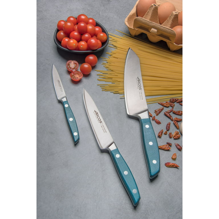 Deik Knife Set, 16 Pieces Kitchen Knife Set with Acrylic Block, Blue 