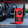 thumbnail image 2 of Inflador de neumáticos, compresor de aire portátil y motor de arranque para automóviles ApexNexus, 2 of 9