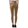 thumbnail image 3 of Women's Stretchy Faux Leather Leggings Pants, Sexy High Waisted Tights, 3 of 9