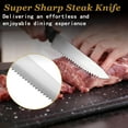 thumbnail image 4 of Steak Knives Set, Premium Stainless Steel Steak Knives Set of 4, Lightweight & Durable Steak Knife, Professional Kitchen Knife Dishwasher Safe, 4 of 5
