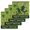 Forest Green, variant on Happy St. Patrick's Kitchen Dish Towels for Drying Dishes Set of 4, Green Shamrock Shoots Coin Vintage Country Waffle Weave Microfiber Hand Tea Bathroom Towels Quick Dry & Absorbent Towel 12x12