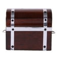 thumbnail image 2 of 1/12 Scale Dolls House Miniature Treasure Chest Box w/ Dolls House Handle Home Accessory, 2 of 3