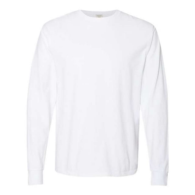 Camiseta de manga larga Hanes ComfortWash Garment Dyed Blanco 3XL