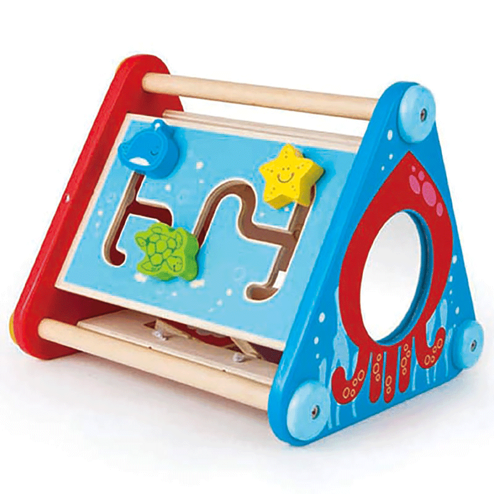 wooden baby play box