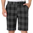 thumbnail image 1 of Pantalones cortos de teescocede verano pahombre Pantalones cortos chinos de negocios con frente plano ajustados Negro 38, 1 of 6