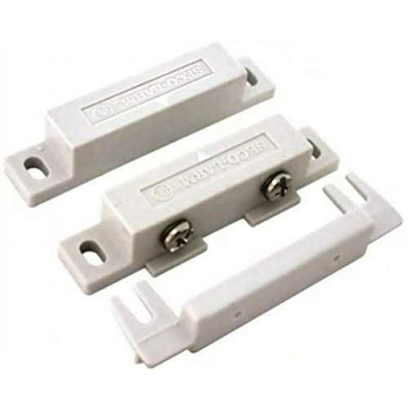 Seco-Larm SM-300Q/W Screw-Terminal Surface-Mount N.O. Magnetic Contacts – Security Door and Window Sensor