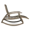 thumbnail image 4 of Wood Rocking Chair In Grey With Feature And Footrest Option Rocker Weather Resistance, Retractable Color, 4 of 5