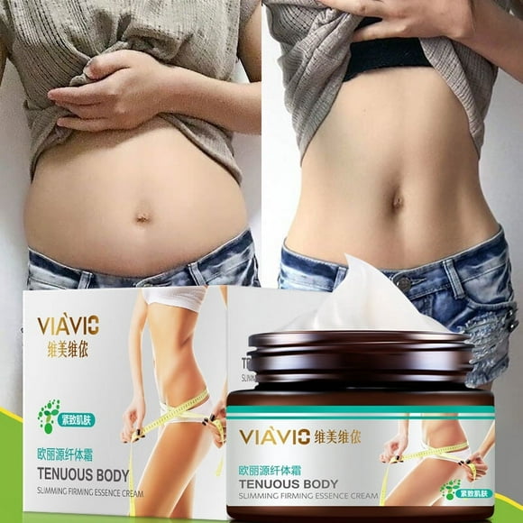 Flat Belly Firming Cream - Skin Tightening & Cellulite Cream for Stomach, Thighs Butt - Cellulite Reductor Body Cream