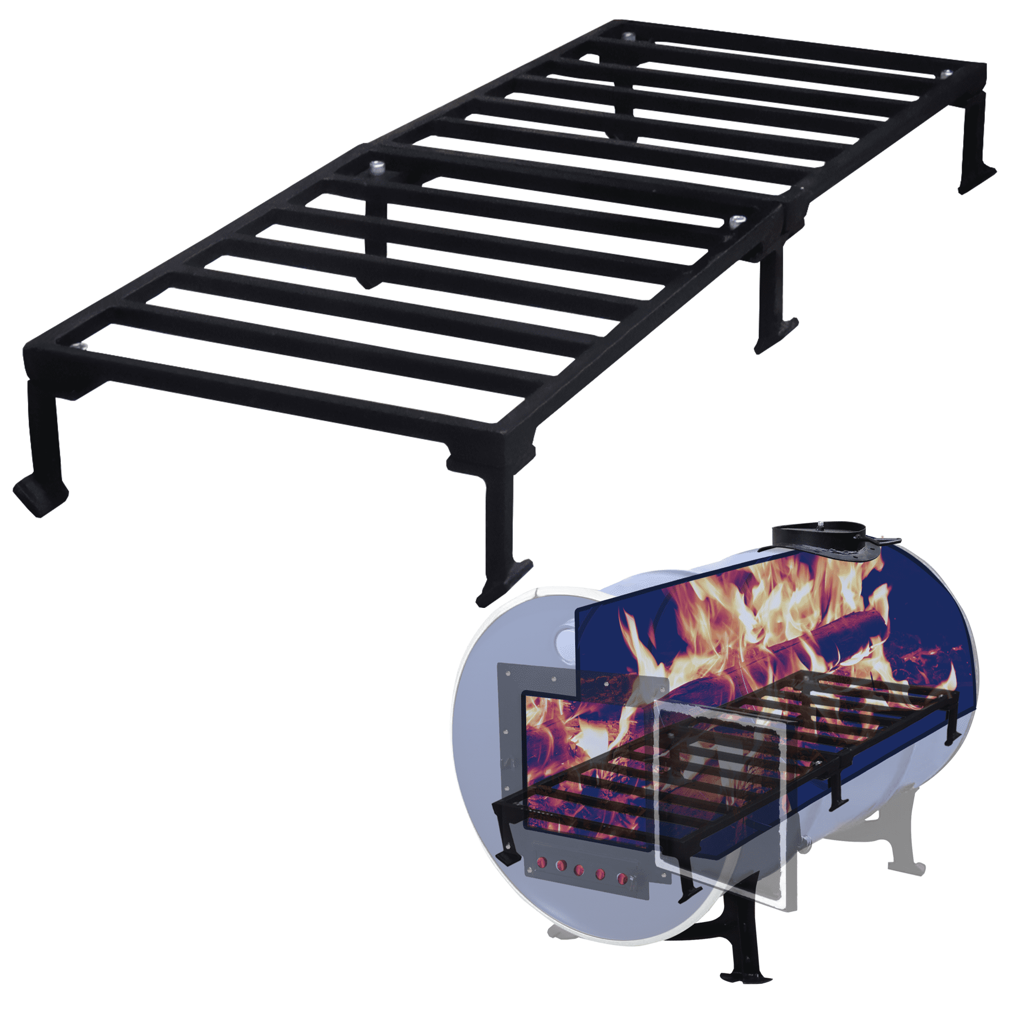 Sonret burn barrel grate Perfect for 3055 Gallon barrel metal barrel