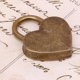 thumbnail image 3 of Heart Lock Key Lock Household Supplies Lock Household Supplies 2 Sets Heart Lock Metal Vintage Padlock Household Craft Supplies With Keys 30x39mmBronze ANGGREK Bronce, 3 of 8