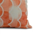 thumbnail image 2 of Simply Daisy, 18" x 18" Zircoland , Geometric Print Outdoor Pillow, Orange, 2 of 2