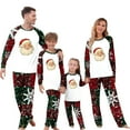 thumbnail image 1 of RXMEKW Ensemble de Pyjama Assorti pour la Famille Manches Longues à Carreaux pour Hommes Femmes Enfants Rouge, 1 of 5