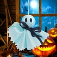 thumbnail image 5 of BNNG Halloween Ghost Hanging Ornaments Tree Farmhouse Rustic Cloth Ghosts Hanging Decoration for Front Yard Patio Lawn Garden Party Décor and Holiday Decorations, 3.5 Inch, 5 of 8