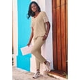 thumbnail image 2 of Jessica London Women's Plus Size Petite Stretch Cotton Chino Straight-Leg Pant, 2 of 6
