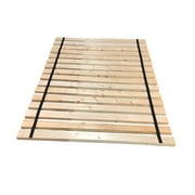 The Furniture King Bed Slats King Size Wood Less Than 2 Inches Apart Specialty Platform Plank Bed Frame Support Boards Attached with Black Strapping 75.50" Wide