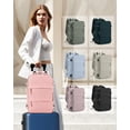 thumbnail image 2 of Mochila de viaje coowoz Carry On Waterproof para mujeres y hombres, color rosa, 2 of 7