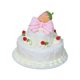 thumbnail image 1 of Pastel artificial realista perfecl decoración del hogar modelo de Pastel falso blanco, 1 of 8