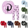 thumbnail image 6 of LRen Girls 2 Piece Pajama Set Cute Print Sleepwear Long Sleeve Top And Pants Nightwear Outfit For Toddlers Kids Children 2 To 10 Years,Z4-Multicolour,160, 6 of 6