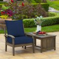 Arden Selections Outdoor Deep Seat Cushion Set, 24 x 24, Water
