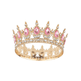 thumbnail image 1 of Corona De Cristal De La Reina Brillo Espléndido De Princesa Malubero Dorado, 1 of 5