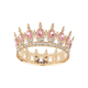 thumbnail image 1 of Corona De Cristal De La Reina Brillo Espléndido De Princesa Malubero Dorado, 1 of 5