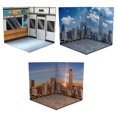 thumbnail image 1 of 3 Uds 1/12 Telón de Fondo Almacenamiento Escena Decoración Organizador Vehículo Modelo Escaparate para Figuras de Acción, Vehículo Escena Juguete, Muñ Atardecer del metro de la ciudad, 1 of 9
