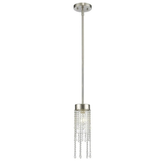 1 Light Mini Pendant in Fusion Style 5 inches Wide By 62.88 inches High Bailey Street Home 372-Bel-1918272