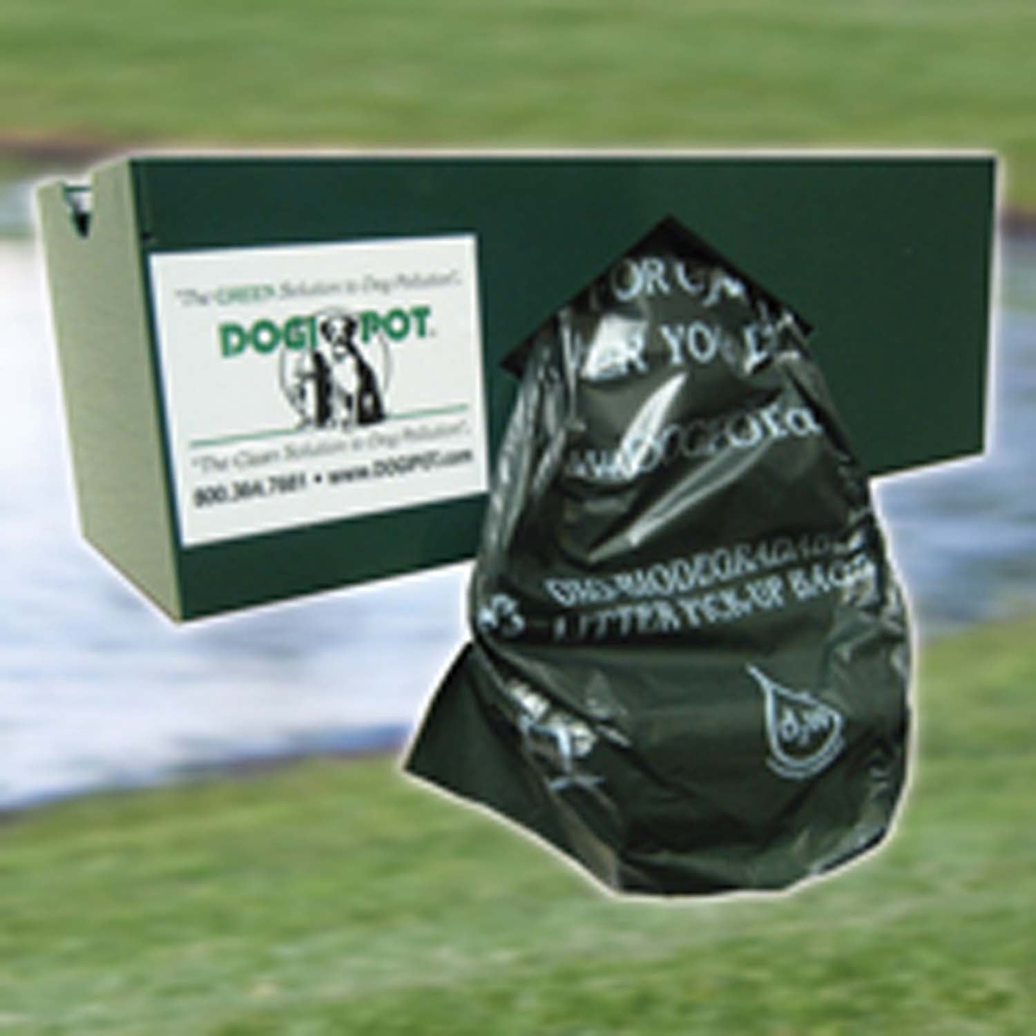 DOGIPOT 1004-1 Bag Dispenser,Single Roll,Aluminum