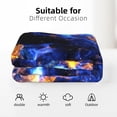 thumbnail image 6 of XMXT Throw Blankets, Abstract Art Flame Print Bed Blanket for Bedroom Sofa, 50 x 70 inches Black, 6 of 9