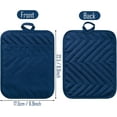 thumbnail image 2 of 5Pack Pocket Pot Holders Cotton Heat Resistant Potholder Multipurpose Hot Pads Machine Washable Oven Mitts Terry Cloth Potholders Bulk for Daily Kitchen Baking and Cooking, 2 of 5