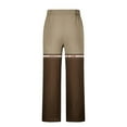 thumbnail image 4 of Pantalones largos para hombre, cintura elástica, transpirables, cómodos, suaves, informales, de playa, de poliéster., 4 of 5