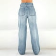 thumbnail image 5 of EMMIOL Women's Vintage Y2K Wide Leg Jeans 90s Baggy Boyfriend Style Denim Pants,Low Rise Loose Fit Jeans, 5 of 7