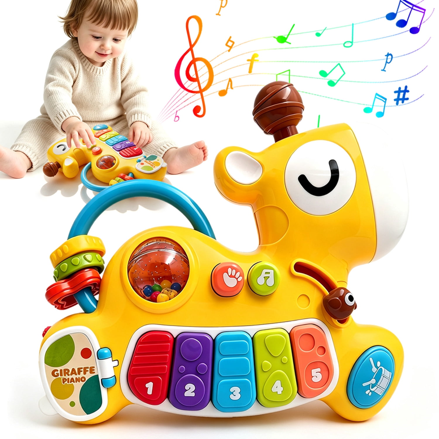 Skip Hop Baby Musical Toy, Farmstand Let The Beet Drop DJ Set with