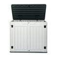 thumbnail image 6 of IVV 260 Gallon Outdoor Storage Box, Lockable HDPE Storage Containers with Lid, Deck Box Patio Furniture for Garden, Pool, Balcony, Yard (Gray+White), 6 of 10