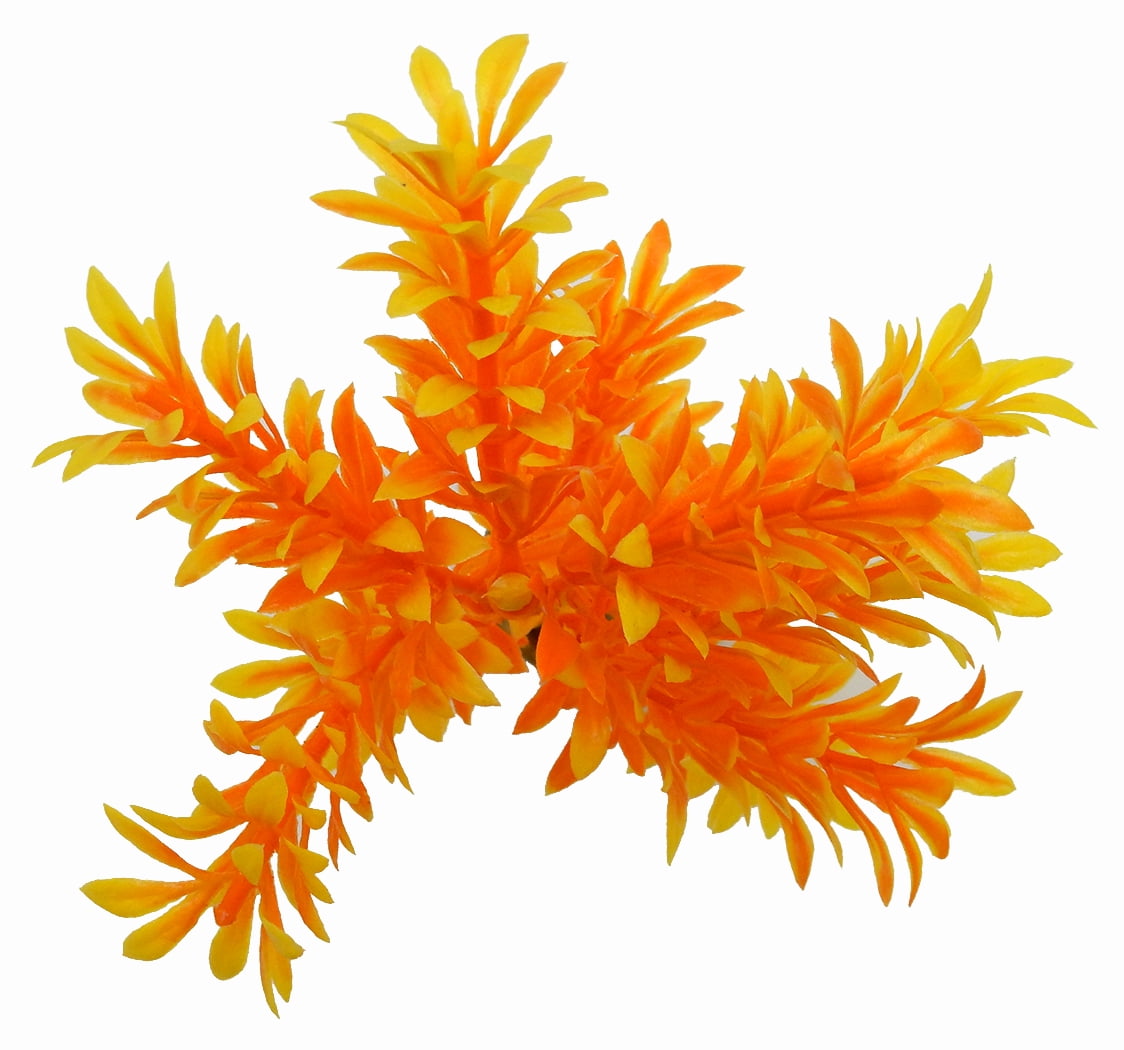 (2 pack) Aqua Culture Wild Flower Aquarium Plant Decoration, Assorted