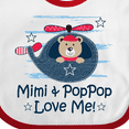 thumbnail image 4 of Inktastic Mimi and Poppop Love Me Boys Baby Bib, 4 of 4