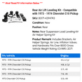thumbnail image 2 of Rear Air Lift Leveling Kit - Compatible with 1973 - 1974 Chevy C10 Pickup, 2 of 2