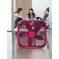 Lasko Cool Colors 20" Energy Efficient Box Fan, 3 Speeds, 22.5" H