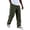 Blackish Green, variant on Men's Corduroy Pants Ribbed Texture Straight Leg Retro Streetwear Casual