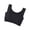 Black, variant on U Back Longline Sports Bras for Women Scoop Neck Padded Yoga Workout Crop Top with Built in Pads White M