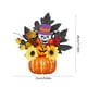 thumbnail image 3 of Decoración de Calabaza de Halloween: Centro de Mesa de Acción de Gracias de Plástico de 28 Cm con Hojas y Bayas para El Hogar, La Sala o La Fiesta., 3 of 6