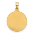 thumbnail image 5 of Auriga 14k Yellow Gold and White Rhodium Hollow Our Lady of Mt Carmel Medal for Women (L-21.9 mm, W-16.2 mm), 5 of 6